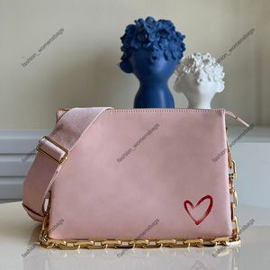 7A En Kaliteli Tasarımcı Çanta Kadın Çanta M57790 Luxurys Zinciri Orijinal Deri Kompozit Çantalar 26cm Tasarımcılar Çantalar Moda Crossbody Lady Omuz Çantası Kutu