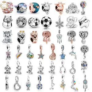 For pandora charms sterling silver beads New Shell Dreamcatcher Dolphin Bead