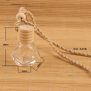 Wholesale 6ml Car Perfume Bottle Pendant Essential Oil Diffuser Air Freshener Wqphb