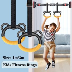 Dance Ribbon Gym Ring With Adjustable Straps Buckles Indoor Fitness Gymnastics Rings NonSlip Bear Load 200KG Exercise cvxd 230608