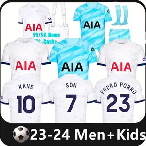 23 24 Kane Son Kulüsevski Perisic Futbol Formaları Tottenham Ev Hojbjerg Renkli 2023 2024 Lucas Dele Futbol Gömlek Bryan Mor Teps Erkek Çocuk Kit Setleri S-4XL