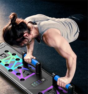 Push-Ups Stands 88cm Counting Folding Push Up Board Multifunctional Exercise Abdominal Muscle Enhancement Gym Sports Portable Fitness Equipment 230608