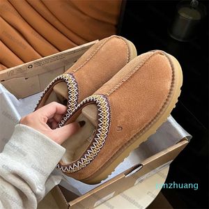 Designer -Slippers Fur Slides Sheepskin Shearling Classic Mules Women Men Ultra Mini Platform Boot Slip-on Shoes Suede Upper Comfort Fall Winter