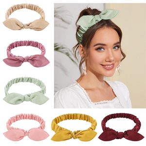 Cute Rabbit Ear Headband Girls Elastic Hair Ribbons for Women Yoga Hair Band Hair Accessories Fashion Headwear