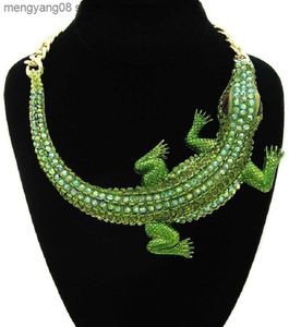 Подвесные ожерелья All Saints 'Dayall Hallows' Dayhallowmas преувеличенные модные свирепости крокодиловый воротник T230609