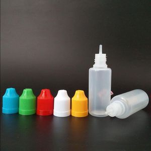 Flaconi contagocce in plastica con punta lunga e sottile con tappo a prova di bambino 15 ml e succo liquido 05OZ Sobli