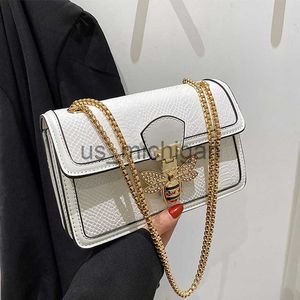 Evening Bags Luxury Purses and Handbags Women Bags Brand Design Tassel Chain Bag Lady Chic Snakeskin Leather Stylish Crossbody Shoulder Bags J230609