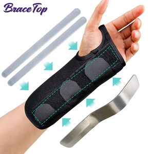 Sweatband BraceTop Wrist Brace for Carpal Tunnel Adjustable Support with Splints Compression Hand Injuries Pain 230609