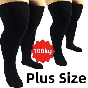 Women Socks Plus Size Womens Thigh High For Thick Thighs- Extra Long Striped Over The Knee Stockings- Leg Warmer Boot