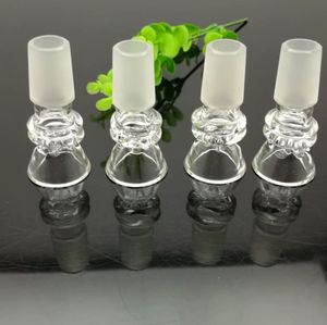 Glass Pipes Smoking Manufacture Hand-blown hookah Green Transparent 2-wheel funnel glass bubble head