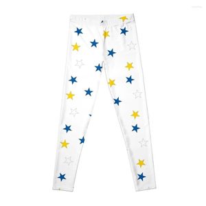 Active Pants UDel Colors Stars Leggings Donna Pantaloni Donna Sportwear Sporty Push Up