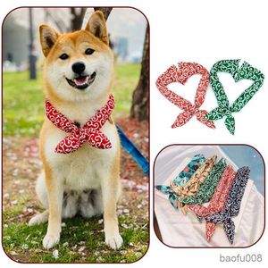 Coleiras de cachorro originais impressão de cachorro de estimação festa pescoço gatinho lenço colar r230825