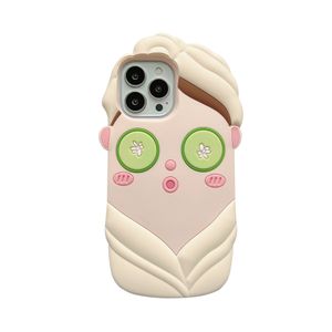 all'ingrosso DHL gratuito 3D Cartoon 2023 Beauty Girl Holiday Custodie per iPhone per iPhone 14 promax 14plus per iPhone 13 12 11 pro max copertura protettiva completa Creative Cartoon Anime