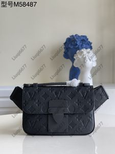 7A Kalite S Kilit Sling Çanta Tasarımcı Çanta Kadınlar Erkekler Gerçek Deri Fanny Paket Bel Çantaları Crossbody Çanta Çantası Cüzdan Serseri Çantası Çanta Göğüs Torba Kemer Çantası Bumbag