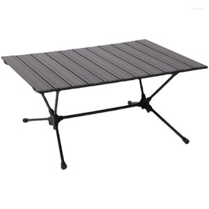 Camp Furniture Outdoor Portable Camping Folding Table Picnic Barbecue Ultra-Lght Aluminum Alloy Egg Roll Desk
