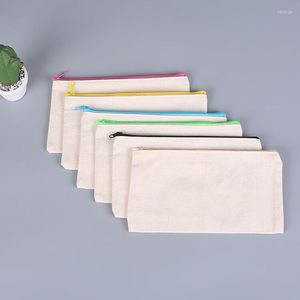 Canvas Makeup Bags Sucpper Purcing Case Case Blank Diy Craft Cosmetic для путешествий в школу в школу