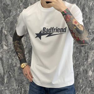 Erkek Tişörtler Erkek Tişörtler Kötü Arkadaş Şarkı Baskı Hip Hop T Shirt Moda Boyutu Top Tees Unisex Büyük Boy Kısa Kollu 230608