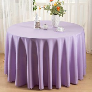 Tkanina stołowa 38 Solidny kolor poliestrowy tkanina obrusowa ślubny przyjęcie urodzinowe okrągłe/prostokątne okładka