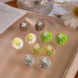 Dangle Earrings Trendy Cute Cartoon Style Flower Delicate Charm Elegant Jewellery Classic Romantic Earring For Women Exquisite Jewelry