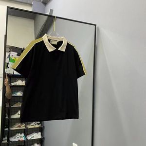 Męska polo letnia koszula Wysokiej jakości bawełniana koszulka designerska szyja krótka polo topy tee tees zwykłe koszule azjatyckie m-3xl