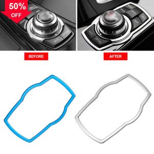 New Car Interior Multimedia Buttons Cover Molding Trim for BMW 1 3 4 5 7 Series X1 X3 X4 X5 X6 E81 E87 F30 Car Accessories Interior