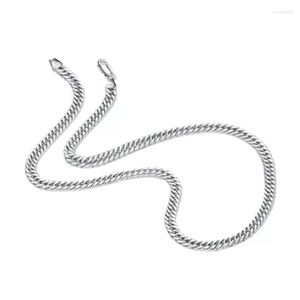 Chains Genuine 925 Sterling Silver Men's Necklace Fashion Punk Link Chain 20-24 In Man Fine Jewelry Gift