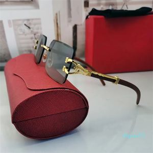 Мужские дизайнерские солнцезащитные очки для мужчин деревянные очки