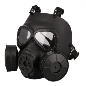 M40 Doppel Fan Gas Maske CS Filter Paintball Helm Taktische Armee Capacetes De Motociclista Schutz FMA Cosplay13107