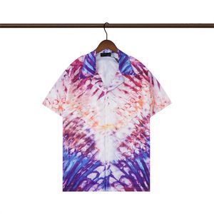 Designerska koszula męska koszule nadruku koszulka do kręgli hawajskie kwiatowe koszule menu menu Slim Fit Sukienka z krótkim rękawem Hawajska T-shirt M-3xl UG13