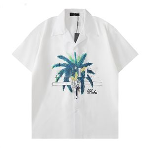 Designer-Shirt Herren-Knopf-Up-Shirts drucken Bowling-Shirt Hawaii Blumen lässige Hemden Männer schlank fit kurzes Kleid Hawaiian T-Shirt M-3XL UG9