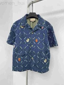 Herrt-shirts designer 23SS herr t-shirt sommar kort mode casual varumärke atomiserade brev kvinnors lapel polo skjorta broderad d5g5