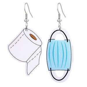Charm Leder Toilettenpapier Ohrring für Frauen Mädchen Einzigartiges Design Kreative Persönlichkeit Lustige Ohrringe Modeschmuck Geschenke Drop Deliv Dh5Cx