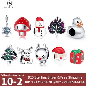 925 silver for pandora charms jewelry beads Bracelets beads Silver Color Christmas Series Charm