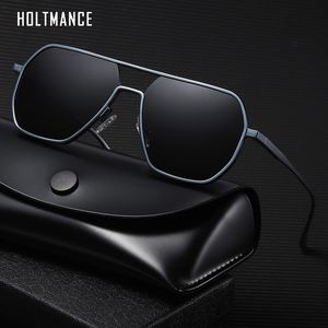 Sunglasses Creative Aluminum Magnesium Day Night Color Changing Mirror for Men Male Square Two-Tone Temples Polarized Sunglasses UV400 230609