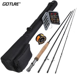 Łódź wędkarska Goture Fly Rod Combo 2.7m 5 6 Zestaw obejmuje metalową rolkę z suchymi muchami na 230609