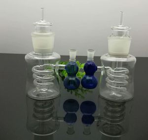 Tubi di vetro Fabbricazione di fumatori Narghilè soffiato a mano Piatto di zucca esterno bottiglia di latte in vetro di seta bollitore bollitore per pipa ad acqua