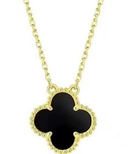 FFC0 designer Collane con ciondolo per donna Elegante collana medaglione 4/Four Leaf Clover Catene girocollo di alta qualità Gioielli di design Regalo per ragazze in oro placcato 18 carati