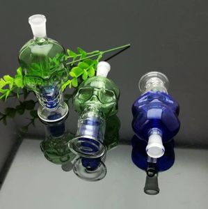 Glass Pipes Smoking Manufacture Hand-blown hookah new Colored Skeleton Glass Water Smoke Bottle