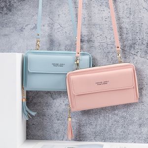 Marke Frauen Lange Brieftasche PU Leder Geld Clutch Handtaschen Große Zipper Geldbörsen für Bargeld Karteninhaber 2023 Schulter Taschen