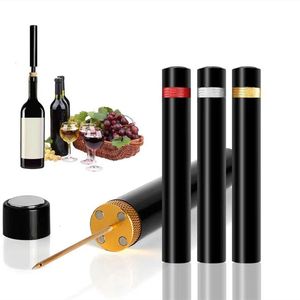 Openers Air Pump Wine Bottle Opener Safety Portable Corkscrew Stainless Steel Pin Pressure Cork Remover Bar Tool 230609