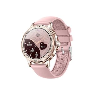 New CF12 Smart Watch New Women's Bluetooth Call Heart Rate and Blood Pressure Monitoring Information Weather and Exercise Meters