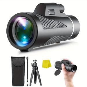 Teleskop 12x50-Monocular, monokularowe dla dorosłych teleskopu monokularnego HD HD HD do teleskopu monokularowego telefonu komórkowego