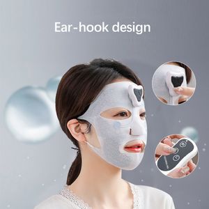 Ansiktsvårdsenheter Elektronisk mask Lyftande vibration Massager Slimming Massage Anti Wrinkle Ta bort ödem 230609