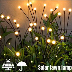 Garden Decorations Solar Firefly Lights 6810 LED Lawn Outdoor Waterproof Swaying Light for Courtyard Patio Pathway Decoration 230609