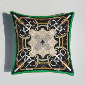 Luksusowy kwadratowy holenderski aksamitny haft haftowy koni skrzynki z poduszką nordycką designerską poduszką Covery Sofa salonu