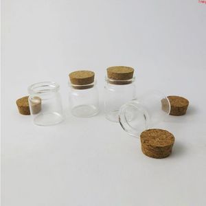 500 x 25ML 30ML Factory Wholesale very cute Glass vials with Wooden Cork 1OZ Bottles Jars Containers For wedding Usinghigh qty Cthlr