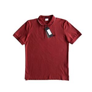 Herrenmode-Reversknopf-Poloshirt aus elastischer Perlenbaumwolle High-End-Business-Casual-Hemd mit halben Ärmeln