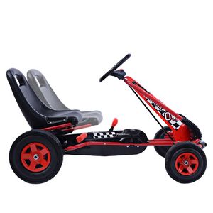 2023New Go Kart Kids Ride on Car Pedal Powered Car 4 Wheel Racer Toy Stealth Outdoor New
