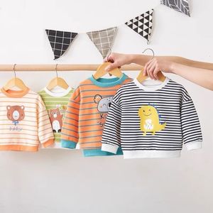 Completi di abbigliamento Maglioni per bambini Felpe con cappuccio per neonati Ragazzi Ragazze Primavera Autunno T-shirt girocollo a maniche lunghe Abbigliamento per bambini Camicia a fondo 230609