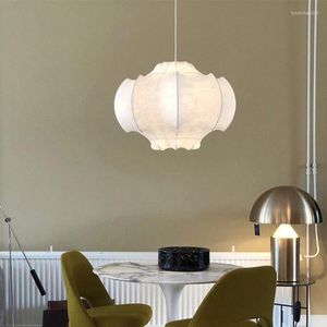 Lampadari Lampadario Alla Moda Luce Lusso Viscontea Lampada a Sospensione Sala da Pranzo Camera da Letto Semplice Moderno Tessuto Art